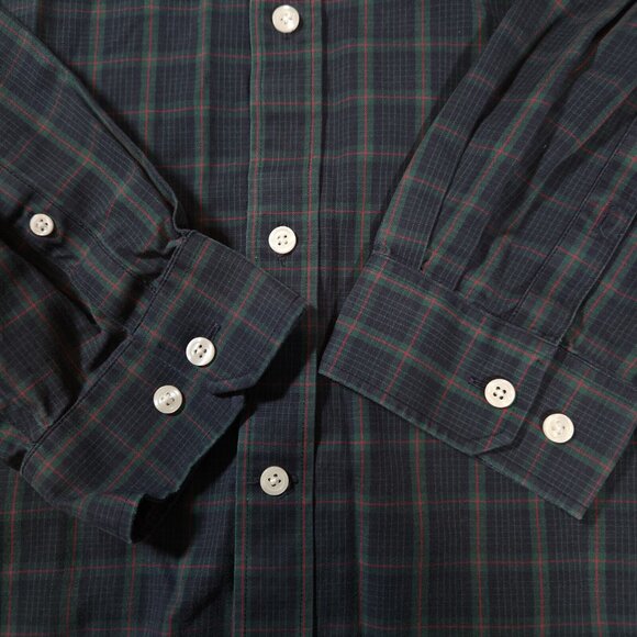 Eddie Bauer Button Shirt Mens 2XL Long Sleeve Plaid Wrinkle Resistant Classic - Picture 7 of 14